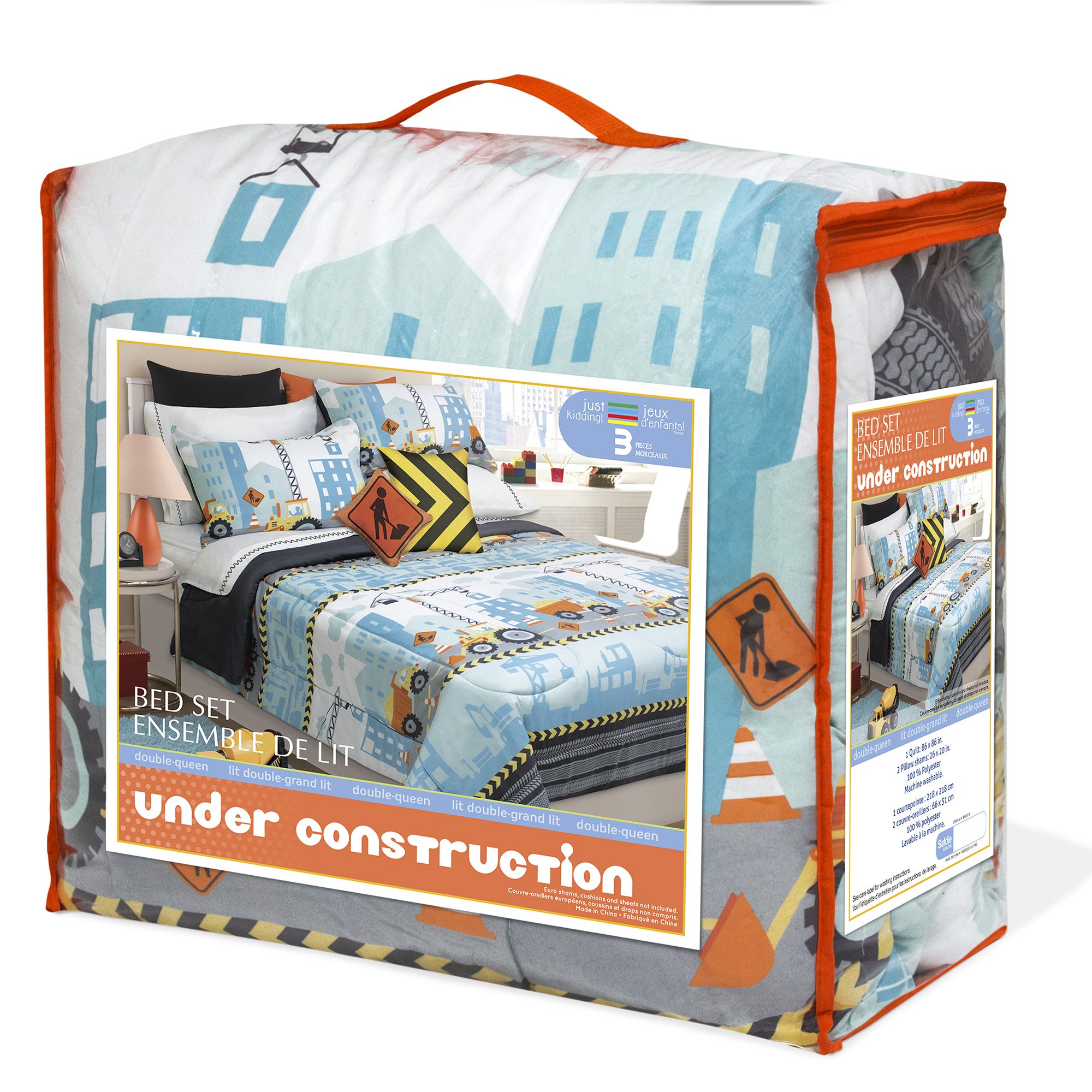 Construction Comforter Set 2 Or 3 Pcs Mega Vente