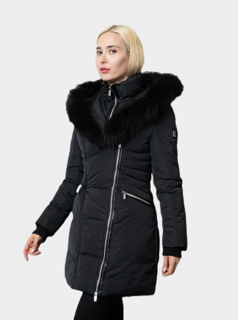 Macy's black faux hot sale fur coat